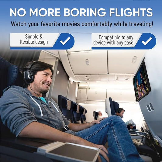 Airplane Travel Essentials for Flying Flex Flap Cell Phone Holder & Flexible - Image 2