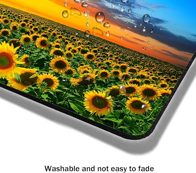 Mouse Pad, Beautiful Sunset Sunflower Mouse Pads - Image 4