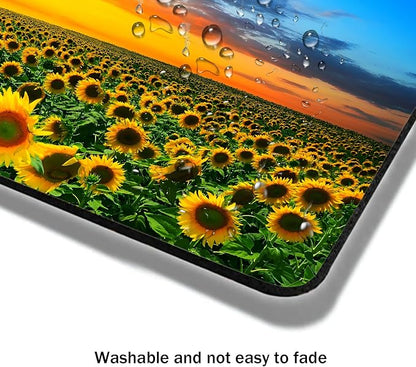 Mouse Pad, Beautiful Sunset Sunflower Mouse Pads - Image 4