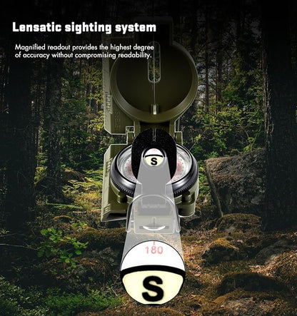 Eyeskey Multifunctional Military Sighting Navigation Compass - Image 4