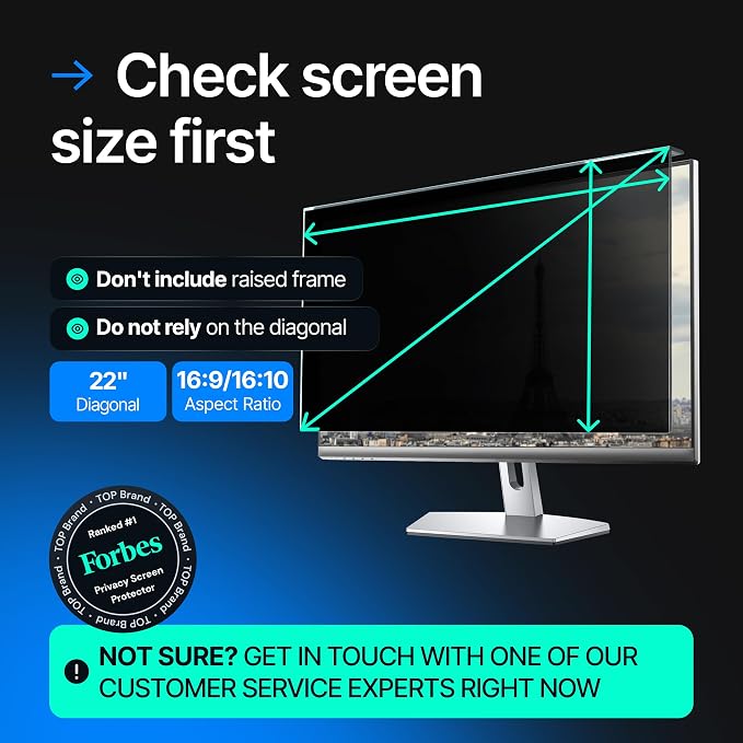 Acrylic 22 Inch Computer Privacy Screen Filter - Image 4