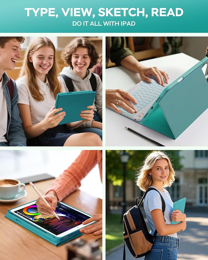 Keyboard Case for iPad 9th 8th 7th Generation 10.2" - Image 7