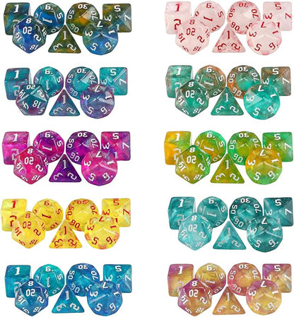 DND Dice Set, Surhugvy 10 X 7 Polyhedral Dice Set - Image 3