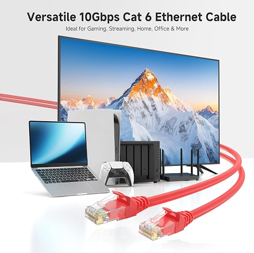 Cable Matters 10Gbps Snagless Cat 6 Ethernet Cable - 14ft - Image 2