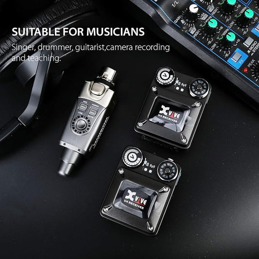 Xvive U4 Wireless in-Ear Monitor System Transmitter and Beltpack Receiver - Image 2