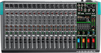 Depusheng MX16 16 Channel Sound Mixer Audio Mixing Console 48V 256DSP by Depusheng
