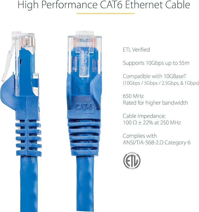 StarTech 14ft CAT6 Ethernet Cable - Image 2