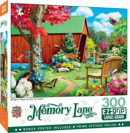 MasterPieces - 300 Piece Jigsaw Puzzle, Large EZ Grip Shapes, Bridge of Hope by MasterPieces