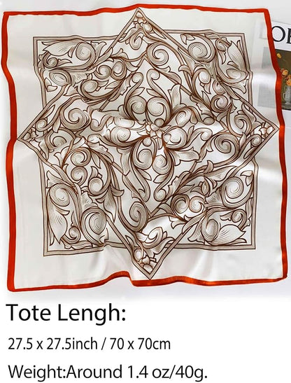 Silky Scarf for Women Lightweight Satin Bandanas Neck Hair Wrap For Sleeping - Image 2