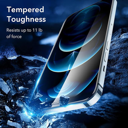 ESR 3 Pack for iPhone 12 Pro Max Screen Protector, 9H Hardness Tempered Glass - Image 3