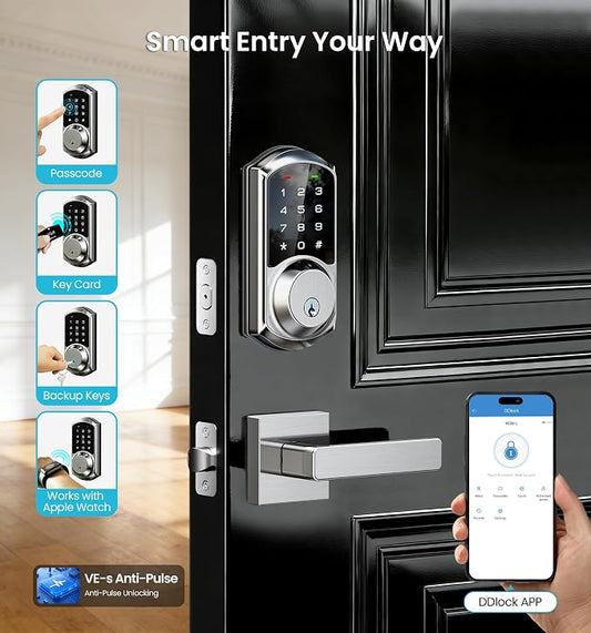 Veise VE06 Smart Deadbolt with App Control, Keyless Entry Smart Lock - Image 2