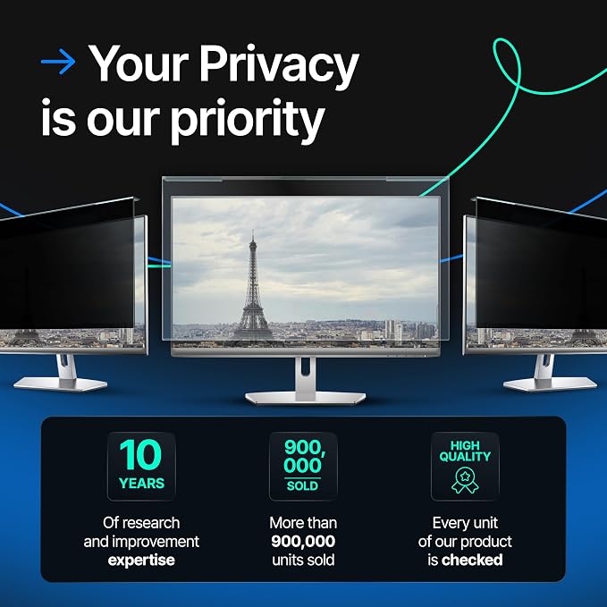 Universal Acrylic 19, 19.5 Inch Computer Privacy Screen Filter - Image 9