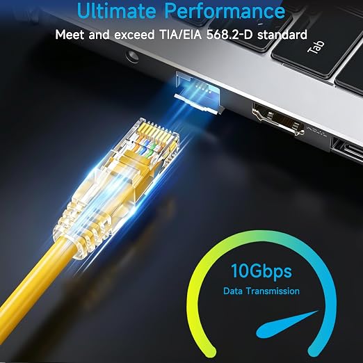 Cat6 Ethernet Patch Cable 1 ft, Cat6 Patch Cable - Image 2