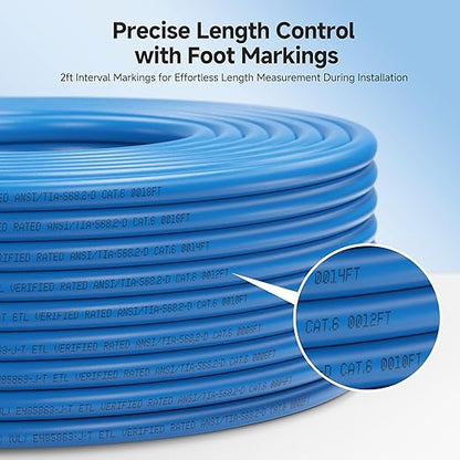 Cable Matters 10Gbps CM Rated 24AWG Stranded Cat 6 Ethernet Cable - 500ft - Image 5