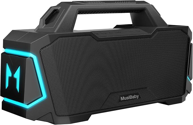Bluetooth Speaker, Musibaby M1 Portable Bluetooth Speakers:Loud Stereo Sound - Image 8