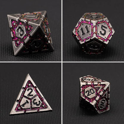 Metal DND Dice Set, Polyhedral Metallic Dice - Image 7