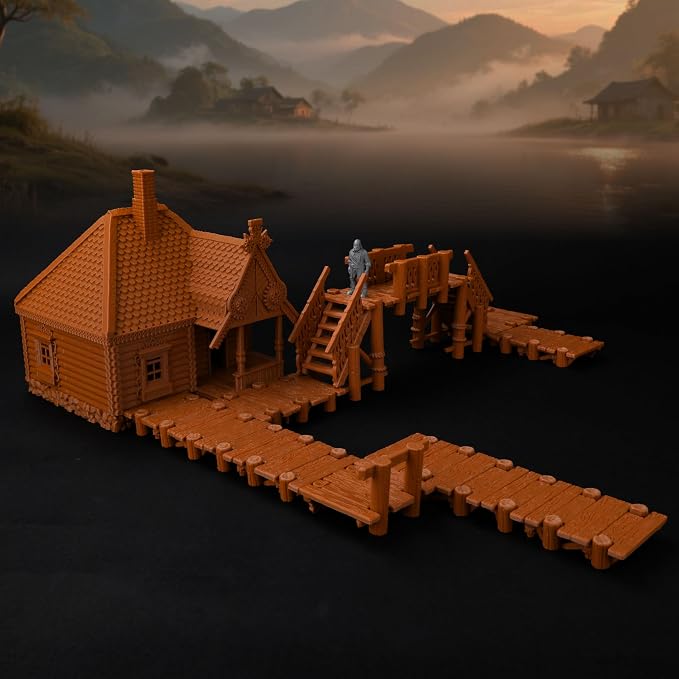 Modular Wharf RPG Terrain Set for Tabletop Roleplaying – Highly Detailed DND - Image 3