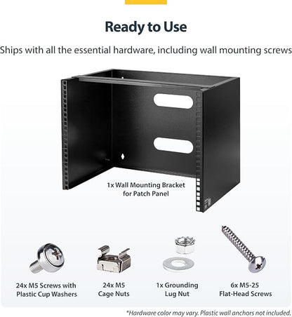 StarTech.com 8U Wall Mount Patch Panel Bracket - Image 5