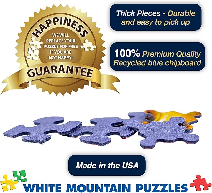 White Mountain Country Breakfast Puzzle 1000 Piece Vintage Jigsaw Puzzle - Image 6
