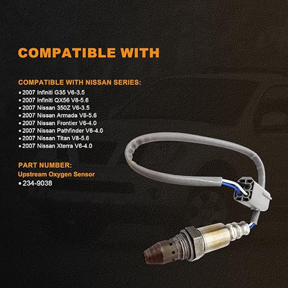 234-9038 Oxygen Sensor Air Fuel Ratio Upstream 250-54037 Compatible - Image 2