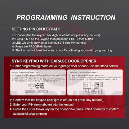 ASONPAO GK-R G3T-R for Genie Garage Door Opener Keypad Remote, Replacement for - Image 8