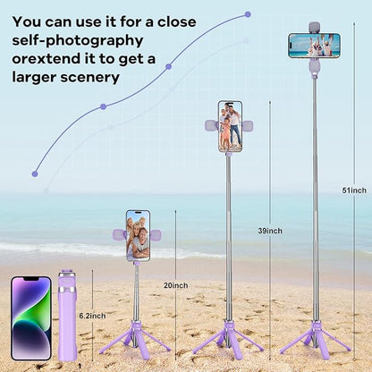 MQOUNY Mini iPhone Tripod Stand & Selfie Stick - Image 5