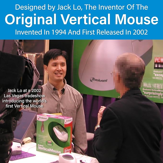Evoluent – Inventor of the Vertical Mouse – VM4RW Ergonomic Vertical Mouse - Image 3