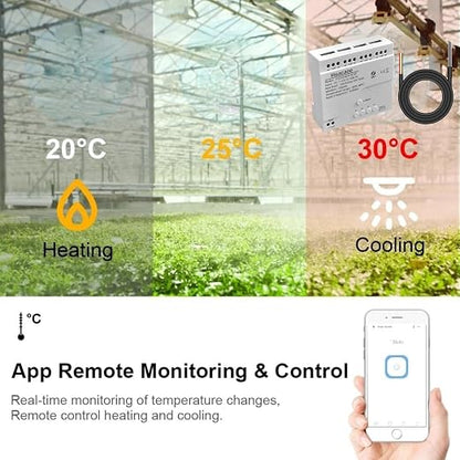 Zigbee 4CH Temperature Monitoring Switch, 12V Dry Contact Smart Relay Module - Image 9