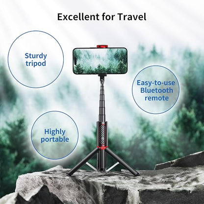 ATUMTEK Selfie Stick Tripod, Extendable 3 in 1 Aluminum Bluetooth Selfie Stick - Image 5