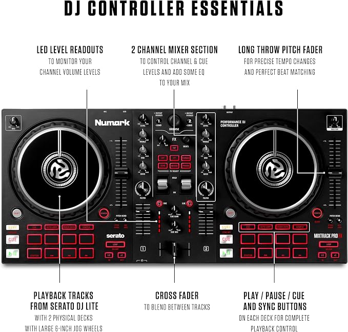 Numark Mixtrack Pro FX Serato DJ Controller - Image 3