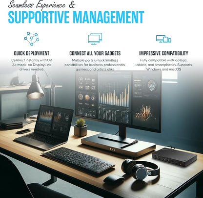 Lenovo 40AN0135US Thunderbolt 3 Dock Gen 2 Dual UHD 4K Display - Image 5