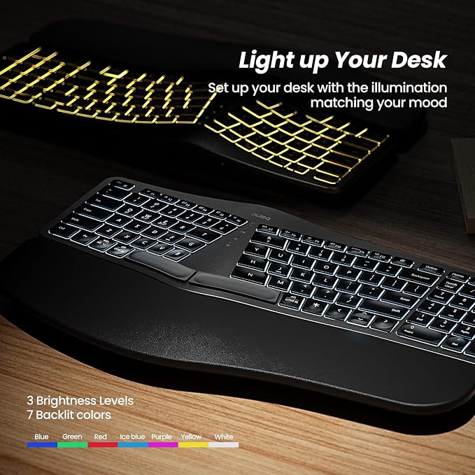 Nulea RT05 Wireless Ergonomic Keyboard, Split Keyboard - Image 6