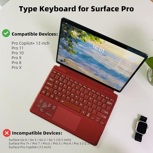 Keyboard for Microsoft Surface Pro Copilot+ / Pro 11 / Pro 10 / Pro 9 / Pro 8 / - Image 2