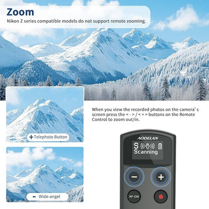 Rechargeable Shutter Release for Nikon AODELAN Wireless Camera Remote Control - Image 4