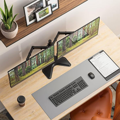 WALI Dual Monitor Stand for Desk, Monitor Stands for 2 Monitors up to 27 inch - Image 3