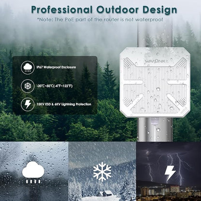 WAVLINK AX3000 Outdoor WiFi 6 Extender, Dual Band Long Range WiFi - Image 8