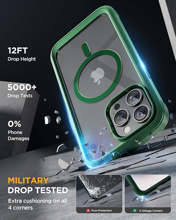 Miracase Magnetic for iPhone 15 Pro Case Full-Body Bumper Phone case - Image 4