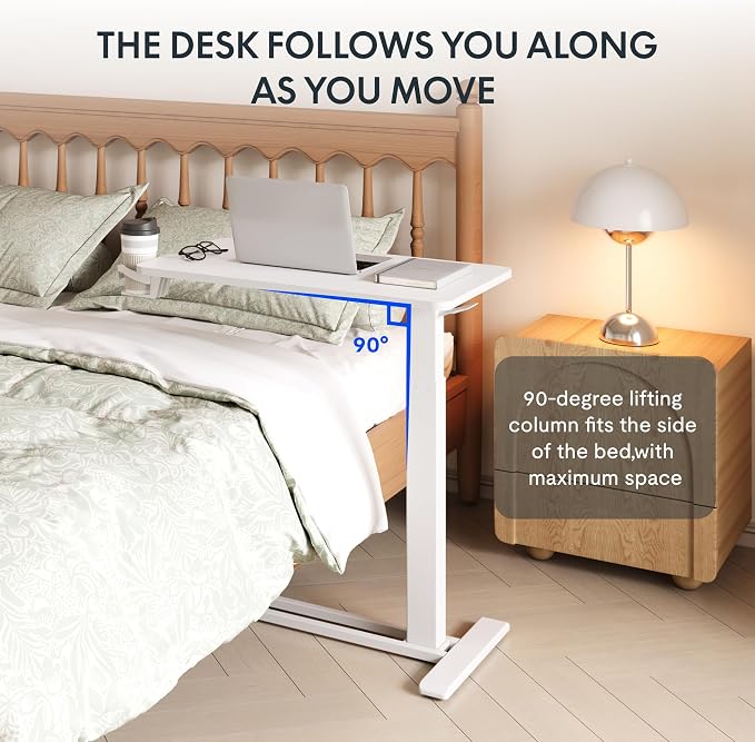 FLEXISPOT H7 Adjustable Overbed Bedside Table - Image 5