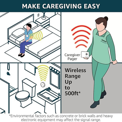 Caregiver Pager Call Button Wireless Call Bell Alert Buttons - Image 6