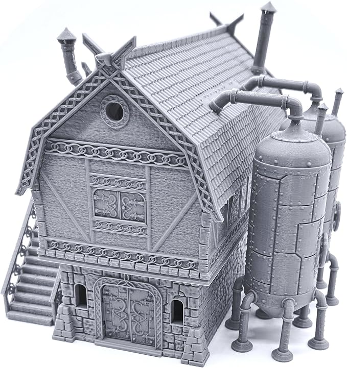 EnderToys The Brewhouse by Printable Scenery, 3D Printed Tabletop RPG Scenery by EnderToys