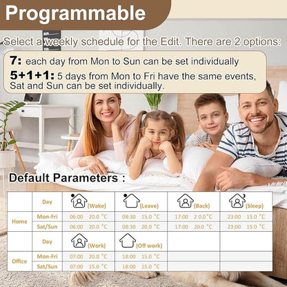 HEATIT Programmable Thermostat, WiFi Smart Thermostat - Image 6