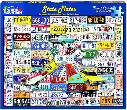 White Mountain Puzzles State Plates - Image 2