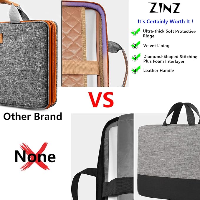 ZINZ Slim Expandable 13 13.3 13.6 14 Laptop Case Sleeve Compatible - Image 5