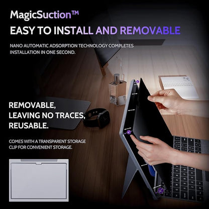 Privacy Screen for 10.5 Inch Surface Go 4/3/2/1, MagicSuction™ Removable Anti - Image 2
