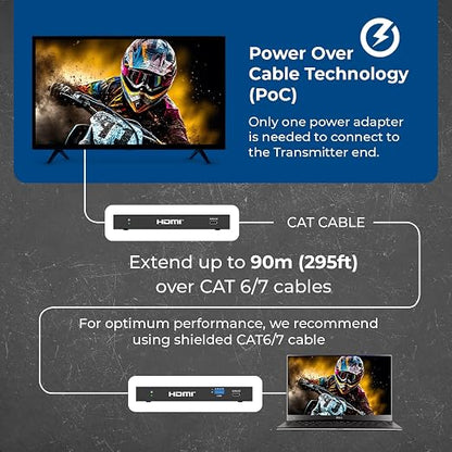 OREI 4K @ 120Hz HDMI Over Ethernet Extender Balun - Image 3