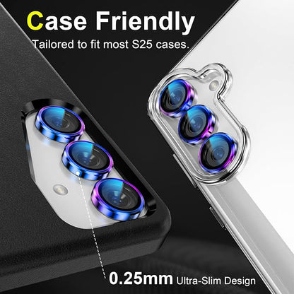 YWXTW Camera Lens Protector for Samsung Galaxy S25 Accessories 9H Tempered - Image 6