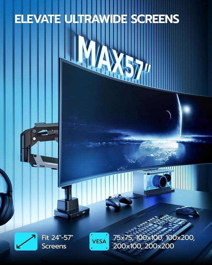 ARES WING Single Monitor Mount - Image 3