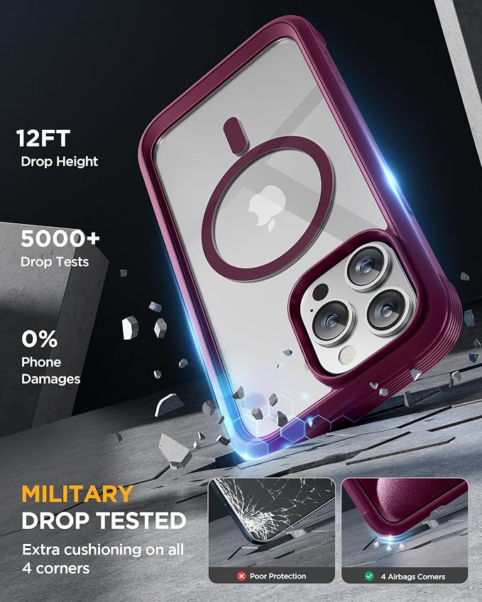 Miracase Magnetic for iPhone 12 Pro Max Case Full-Body Phone case - Image 4