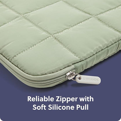 U Brands Nylon Puffer Zipping Large Laptop Sleeve, 10.5" x 15", Computer - Image 4