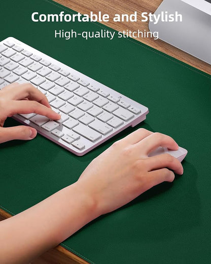 Leather Desk Pad Protector, Mouse Pad, Office Desk Mat, Non-Slip PU Leather - Image 3